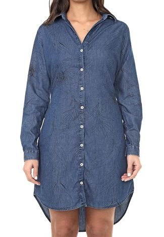 VESTIDO JEANS CHEMISE PLUS SIZE