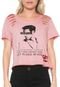 Camiseta Cropped Osmoze Recortes Rosa - Marca Osmoze