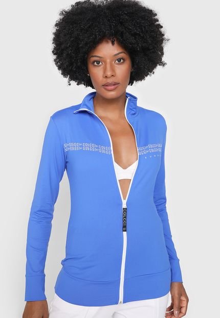 Jaqueta Colcci Fitness Logo Azul - Marca Colcci Fitness