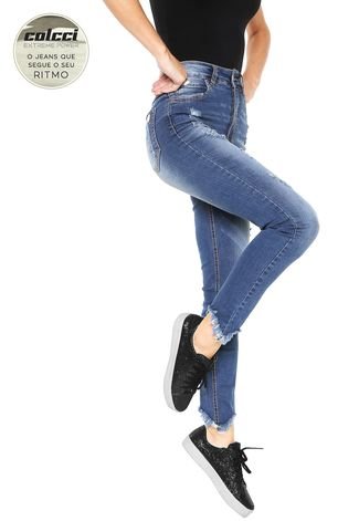 Calça Jeans Colcci Skinny Extreme Power Karen Azul