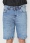 Bermuda Jeans Hang Loose Reta Bob Desgastes Azul - Marca Hang Loose