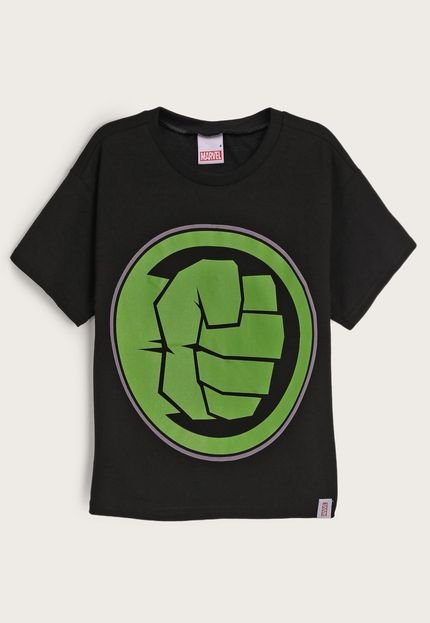 Camiseta Infantil Malwee Kids Hulk Preta - Marca Malwee Kids