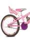 Bicicleta Infantil Aro 20 Flowers Com Cadeirinha de Boneca - Marca Sport Bike