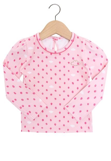 Blusa Lilica Ripilica Manga Longa Menina Rosa - Marca Lilica Ripilica