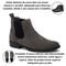 Bota Masculina de Couro Adventure Resistente Cano Baixo Country Cinza - Marca Yes Basic