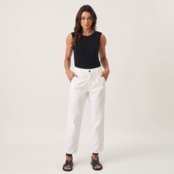 Calça Jeans Color Mom Cintura Alta e Pregas - Marca Bloom