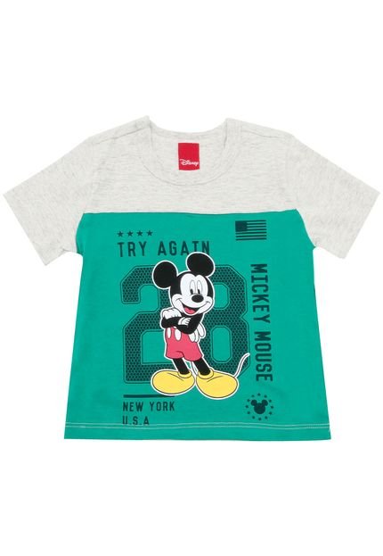 Camiseta Disney Menino Mickey Verde - Marca Disney