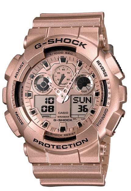 Relógio G-Shock GA-100GD-9ADR Rose - Marca G-Shock