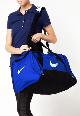 Bolsa Nike Brasilia 6 Medium Duffel Azul - Compre Agora