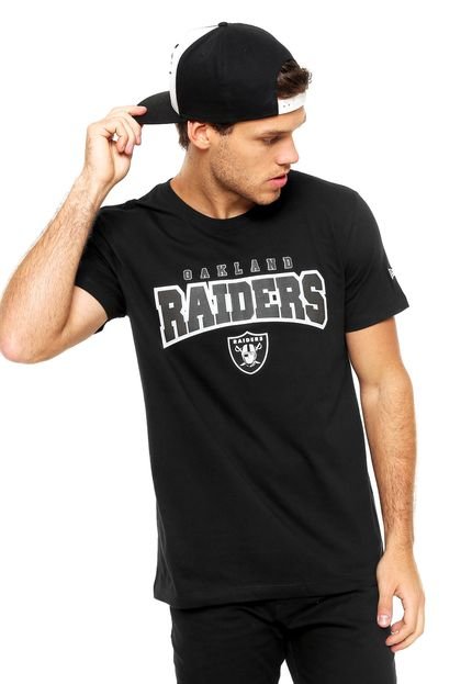 Camiseta New Era Era Oakland Raider NFL Preta - Marca New Era