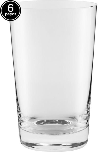 Conjunto 6pçs Copos Crystal Cerveja 370ml Branco - Marca Crystal