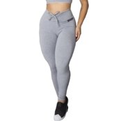 Legging Levanta Bumbum Off Mescla Academia Feminina - Marca CR FITNESS