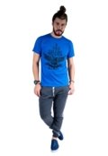 Camiseta Mister Fish Estampado Rock and Roll Azul Royal - Marca Mister Fish