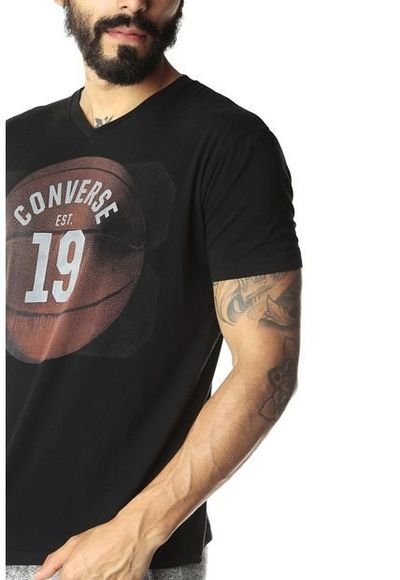 Camiseta store converse negra
