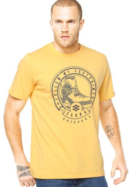 Camiseta Zebra Boot Amarela - Marca Zebra