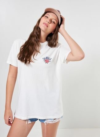 Camiseta Super Oversized Estampa Nas Costas