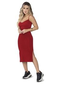 Vestido Largo Mujer Rojo Mp 5164