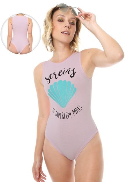 Body FiveBlu Sereias Rosa - Marca FiveBlu