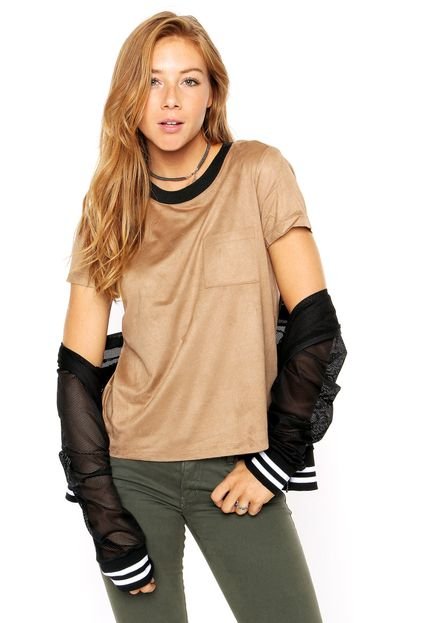 Blusa Canal Bolso Bege - Marca Canal