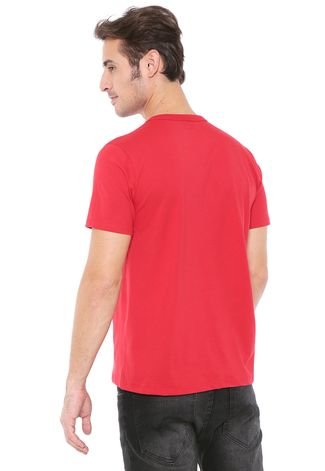 Camiseta Malwee Gola V Vermelha