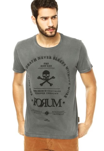 Camiseta Forum Estampa Cinza - Marca Forum