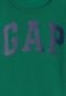Moletom Flanelado Fechado GAP Logo Verde - Marca GAP