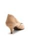 Peep Toe Equus Salto Cone Nude - Marca Equus