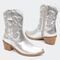 Bota Couro Villa Griffe Texas Western Prata - Marca Villa Griffe