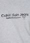 Camiseta Calvin Klein Jeans Lettering Cinza - Marca Calvin Klein Jeans