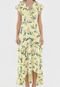 Vestido Banana Republic Longo Print Asymmetric Amarelo - Marca Banana Republic