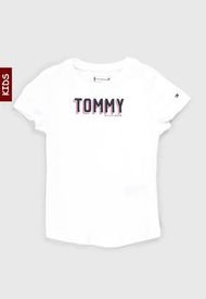 Camiseta Blanco-Negro-Fucsia Tommy Hilfiger Kids