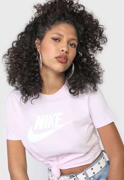 Camiseta Nike Sportswear Essntl Ic Rosa - Marca Nike Sportswear