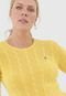 Suéter Lã Lauren Ralph Lauren Liso Amarelo - Marca Lauren Ralph Lauren