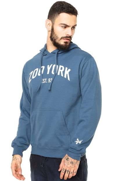 Moletom Zoo York Burneside Pop Hood Azul - Marca Zoo York