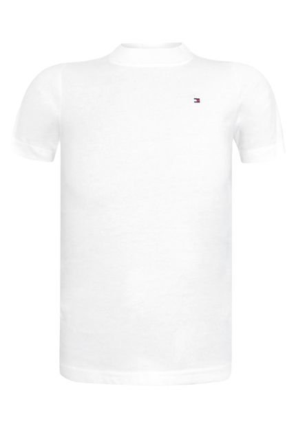 Camiseta Tommy Hilfiger Kids Bordado Branca - Marca Tommy Hilfiger