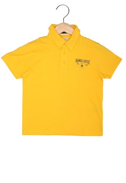 Camisa Polo Hang Loose Menino Amarelo - Marca Hang Loose