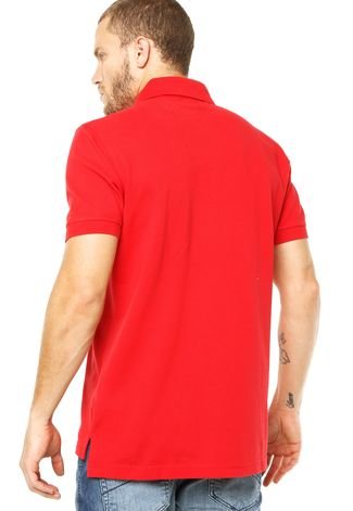 Camisa Polo Tommy Hilfiger Logo Vermelha
