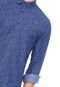 Camisa Colcci Reta Estampada Azul - Marca Colcci