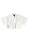 Camisa Cropped Juvenil em Tricoline Gloss Branco - Marca Gloss