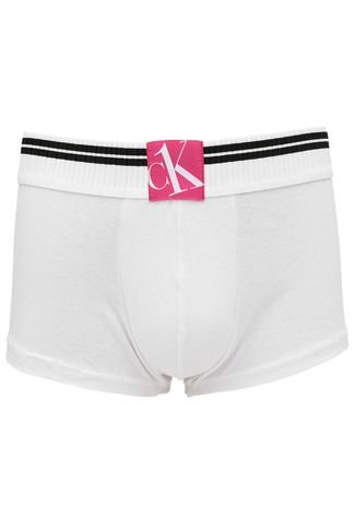 Cueca Calvin Klein Underwear Boxer Lettering Branca