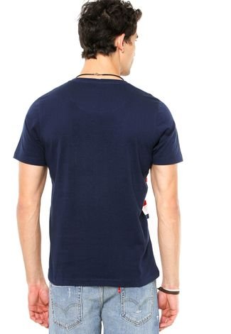 Camiseta Colcci Slim Bolso Azul