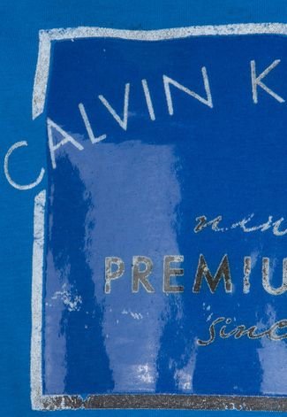 Camiseta Calvin Klein Kids Premium Azul