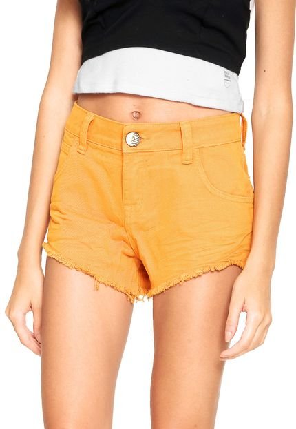 Short Sarja Coca Cola Jeans Liso Laranja - Marca Coca Cola Accessories