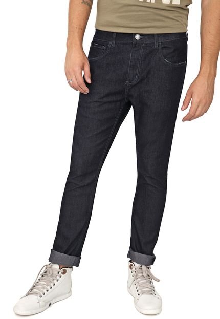 Calça Jeans John John Slim Pespontos Azul-Marinho - Marca John John