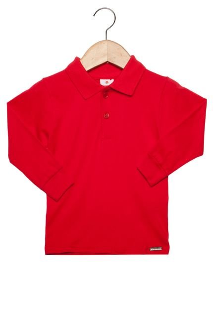 Camisa Polo Brandili Bordado Infantil Vermelho - Compre Agora | Tricae