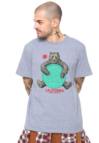 Camiseta DC Shoes Bearly Legal Cinza