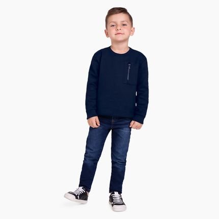 Casaco Infantil Menino Milon Azul Marinho - Marca Milon