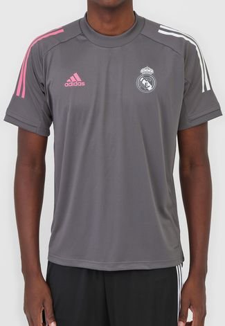 Camisa adidas Performance Reta Real Madrid Cinza