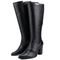 Bota Montaria Mr. Gutt Cano Longo Salto Grosso Couro Preto - Marca Mr. Gutt