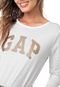 Blusa GAP Logo Glitter Branca - Marca GAP